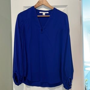 Royal Blue DVF blouse